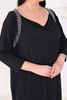 Picture of PLUS SIZE DRESS WITH DECORATIVE SHOULDER